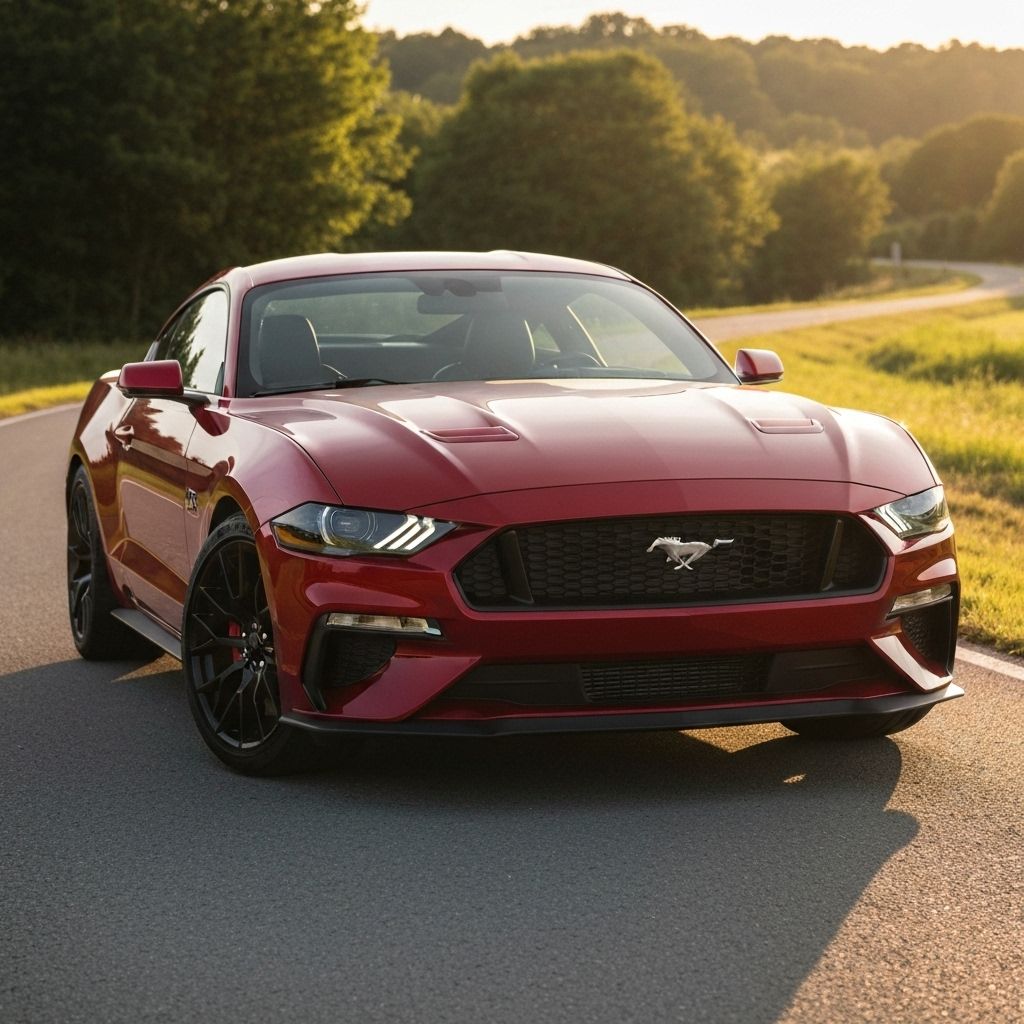 Ford Mustang GT coupe used for convertible price comparison, UAE